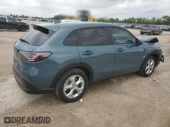 2023 Honda HR-V LX with VIN 3CZRZ1H34PM705094, listed as a Copart auction lot 55854825 with 26,607 mi miles and Salvage title. Bid and sale history available at DreamBid. Image 3.