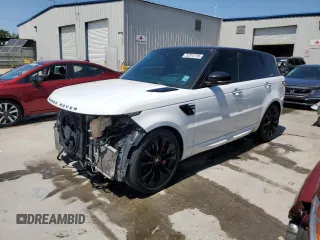 2020 Land Rover Range Rover Sport HST with VIN SALWS2RU8LA887814, listed as a Copart auction lot 52912705 with 56,971 mi miles and Salvage title. Bid and sale history available at DreamBid. Image 1.