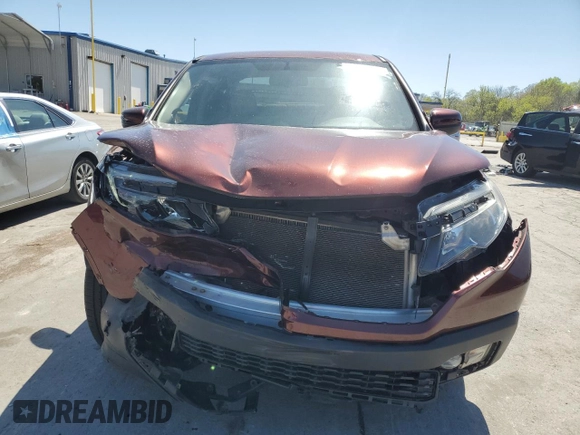 2017 Honda Ridgeline RTL-T with VIN 5FPYK2F6XHB004078, listed as a Copart auction lot 53120405 with 109,313 mi miles and Salvage title. Bid and sale history available at DreamBid. Image 5.