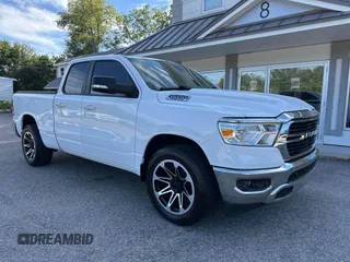 2020 Ram 1500 Big Horn with VIN 1C6RREBT5LN256067, listed as a IAAI auction lot 42794630 with 137,799 mi miles and . Bid and sale history available at DreamBid. Image 1.