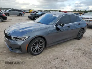 2020 BMW 3 Series 330i with VIN WBA5R1C07LFH54334, listed as a Copart auction lot 85348774 with 107,559 mi miles and Salvage Title. Bid and sale history available at carsss.com. Image 1.