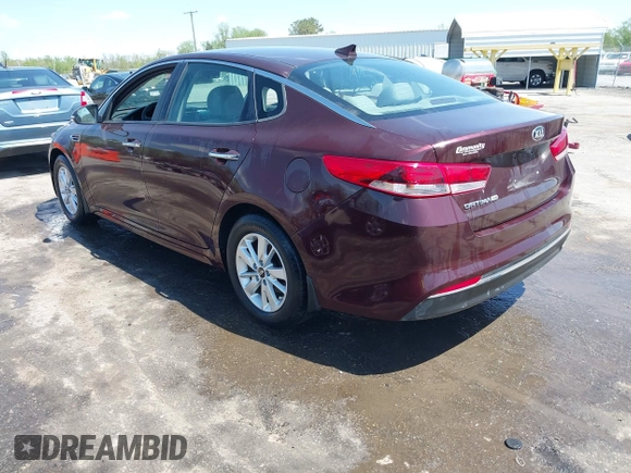 2017 Kia Optima LX with VIN 5XXGT4L32HG150608, listed as a IAAI auction lot 41963406 with 71,521 mi miles. Bid and sale history available at carsss.com. Image 3.