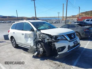 2018 Nissan Pathfinder S z VIN 5N1DR2MN9JC610306, wystawiony jako IAAI lot #41163725 z przebiegiem Nie podano mil oraz . Historia ofert i sprzedaży dostępna na DreamBid. Obrazek 1.