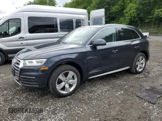 2019 Audi Q5 Premium Plus z VIN WA1BNAFY6K2080466, wystawiony jako Copart lot #60256595 z przebiegiem 59 496 mil mil oraz Szkoda całkowita • Salvage title. Historia ofert i sprzedaży dostępna na DreamBid. Obrazek 1.