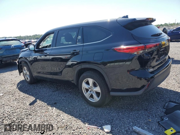 2021 Toyota Highlander L with VIN 5TDZZRAH8MS515126, listed as a Copart auction lot 52417775 with 37,945 mi miles and Salvage title. Bid and sale history available at DreamBid. Image 2.