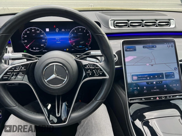 2022 Mercedes-Benz S 580 with VIN W1K6G7GB5NA132541, listed as a Copart auction lot 56436665 with 95,609 mi miles and Clean Title. Bid and sale history available at DreamBid. Image 7.