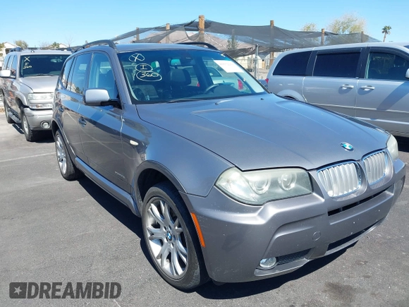 2009 BMW X3 xDrive30i with VIN WBXPC93439WJ24415, listed as a IAAI auction lot 41832261 with 178,499 mi miles. Bid and sale history available at carsss.com. Image 6.