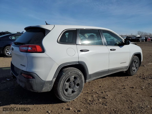 2014 Jeep Cherokee Sport with VIN 1C4PJLAB3EW245375, listed as a Copart auction lot 42643975 with 206,462 mi miles and Salvage Title. Bid and sale history available at carsss.com. Image 3.