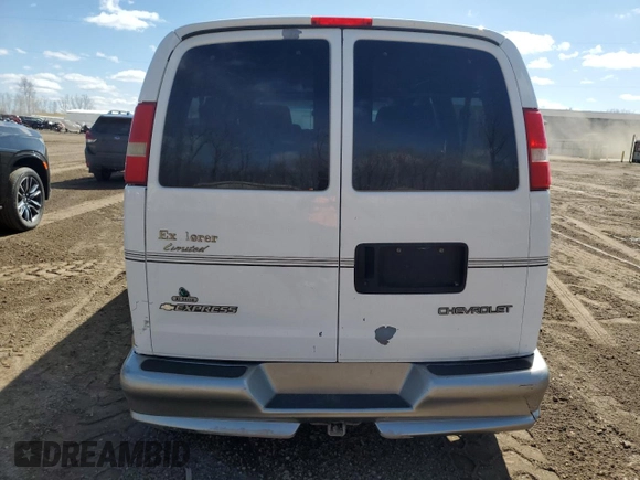 2005 Chevrolet Express Cargo Van YF7 Upfitter with VIN 1GBFG15T051205550, listed as a Copart auction lot 50245045 with 310,774 mi miles and Clean Title. Bid and sale history available at carsss.com. Image 6.