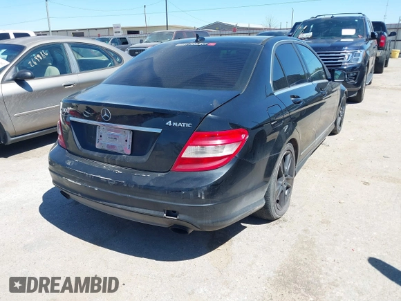2010 Mercedes-Benz C-Class C 300 Sport with VIN WDDGF8BBXAF480515, listed as a IAAI auction lot 41849775 with 163,740 mi miles. Bid and sale history available at carsss.com. Image 4.