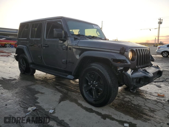 2022 Jeep Wrangler Unlimited Sport S with VIN 1C4HJXDN8NW160288, listed as a Copart auction lot 41671555 with 67,045 mi miles and Salvage title. Bid and sale history available at DreamBid. Image 4.