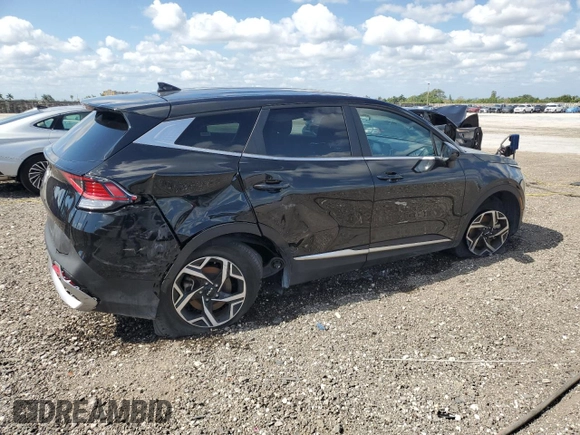 2024 Kia Sportage LX with VIN KNDPU3DF2R7257765, listed as a Copart auction lot 53635485 with 27,112 mi miles and Non Repairable. Bid and sale history available at DreamBid. Image 3.