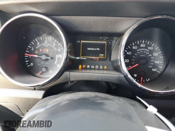 2017 Ford Mustang V6 with VIN 1FATP8EM2H5247804, listed as a Copart auction lot 87425734 with 109,779 mi miles and Salvage Title. Bid and sale history available at carsss.com. Image 9.