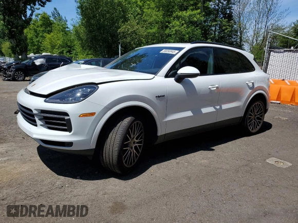 2022 Porsche Cayenne E-Hybrid Hybrid with VIN WP1AE2AY2NDA26913, listed as a Copart auction lot 58056945 with Not provided miles and Salvage title. Bid and sale history available at DreamBid. Image 1.