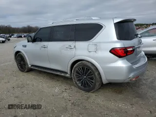 2019 Infiniti QX80 LUXE with VIN JN8AZ2NE1K9230269, listed as a Copart auction lot 39197074 with 97,573 mi miles. Bid and sale history available at carsss.com. Image 2.