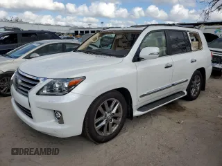 2015 Lexus LX 570 with VIN JTJHY7AX7F4169804, listed as a Copart auction lot 79885024 with 55,392 mi miles and Salvage Title. Bid and sale history available at DreamBid. Image 1.