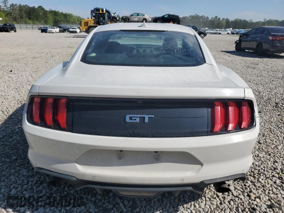 2021 Ford Mustang GT with VIN 1FA6P8CF5M5143867, listed as a Copart auction lot 52494805 with 53,992 mi miles and Salvage title. Bid and sale history available at DreamBid. Image 6.
