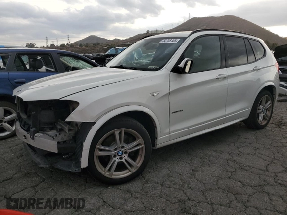 2011 BMW X3 35i with VIN 5UXWX7C59BL734707, listed as a Copart auction lot 44758405 with 139,092 mi miles and Salvage Title. Bid and sale history available at DreamBid. Image 1.