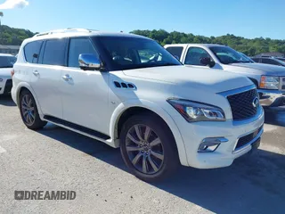 2017 Infiniti QX80 with VIN JN8AZ2NE2H9156885, listed as a IAAI auction lot 42289528 with 74,216 mi miles and . Bid and sale history available at DreamBid. Image 1.