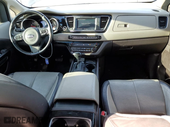 2015 Kia Sedona SX-L with VIN KNDME5C13F6037277, listed as a Copart auction lot 44452425 with 99,606 mi miles and Salvage Title. Bid and sale history available at DreamBid. Image 8.