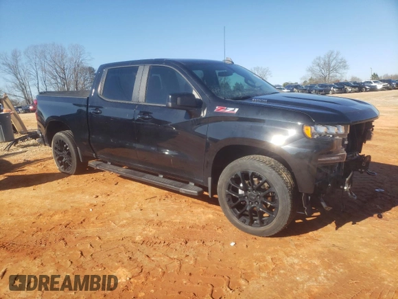 2021 Chevrolet Silverado 1500 RST with VIN 1GCUYEET7MZ394429, listed as a Copart auction lot 41512345 with 50,723 mi miles and Salvage Title. Bid and sale history available at carsss.com. Image 4.