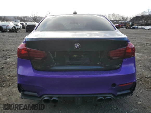 2016 BMW M3 with VIN WBS8M9C56G5D30124, listed as a Copart auction lot 46310114 with 83,068 mi miles. Bid and sale history available at carsss.com. Image 6.