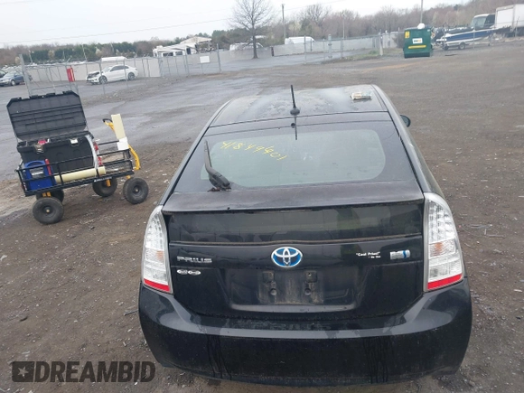 2011 Toyota Prius I with VIN JTDKN3DU6B5343653, listed as a IAAI auction lot 41849401 with 190,617 mi miles. Bid and sale history available at carsss.com. Image 16.