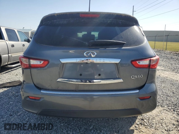 2015 Infiniti QX60 with VIN 5N1AL0MMXFC506575, listed as a Copart auction lot 48435245 with 61,198 mi miles and Salvage Title. Bid and sale history available at DreamBid. Image 6.