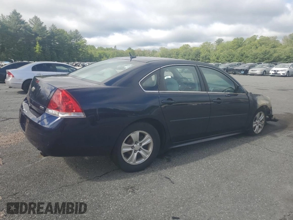 2012 Chevrolet Impala LS Retail with VIN 2G1WA5E31C1165743, listed as a Copart auction lot 58121325 with Not provided miles and Salvage title. Bid and sale history available at DreamBid. Image 3.