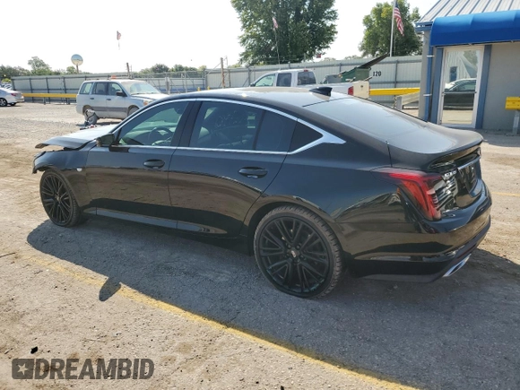 2021 Cadillac CT5 Luxury with VIN 1G6DW5RK2M0117864, listed as a Copart auction lot 71296614 with 50,185 mi miles and Salvage title. Bid and sale history available at DreamBid. Image 2.