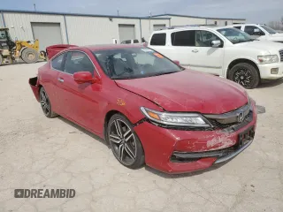 2016 Honda Accord Touring with VIN 1HGCT2B06GA006436, listed as a Copart auction lot 50589675 with Not provided miles and Salvage title. Bid and sale history available at DreamBid. Image 4.