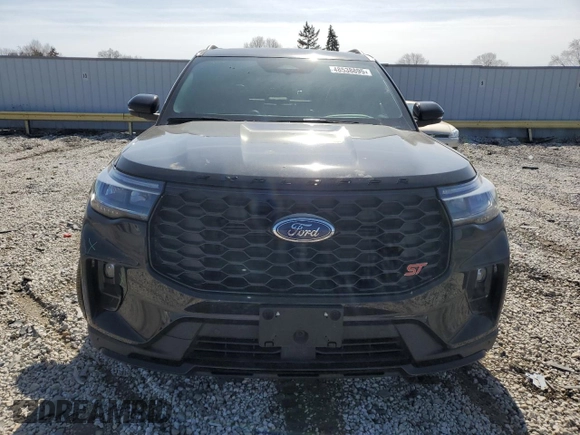 2025 Ford Explorer ST with VIN 1FMWK8GCXSGA98821, listed as a Copart auction lot 48538895 with 3,511 mi miles and Salvage Title. Bid and sale history available at carsss.com. Image 5.
