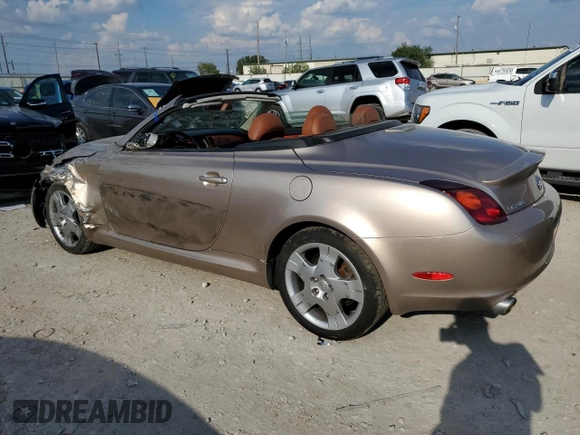 2005 Lexus SC 430 with VIN JTHFN48Y650069276, listed as a Copart auction lot 70471214 with Not Provided miles and Salvage Title. Bid and sale history available at DreamBid. Image 2.