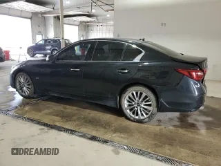 2020 Infiniti Q50 Luxe with VIN JN1EV7AR4LM254744, listed as a Copart auction lot 59178915 with 57,746 mi miles and Salvage title. Bid and sale history available at DreamBid. Image 2.