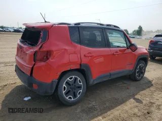 2015 Jeep Renegade Trailhawk with VIN ZACCJBCT9FPB78763, listed as a Copart auction lot 59810285 with 154,413 mi miles and Clean title. Bid and sale history available at DreamBid. Image 3.