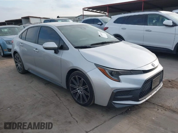 2020 Toyota Corolla SE with VIN JTDS4RCE4LJ023577, listed as a IAAI auction lot 41603538 with 114,463 mi miles. Bid and sale history available at carsss.com. Image 1.