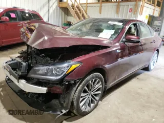 2015 Hyundai Genesis 3.8L z VIN KMHGN4JE8FU085667, wystawiony jako Copart lot #59533045 z przebiegiem 98 109 mil mil oraz Szkody całkowita. Historia ofert i sprzedaży dostępna na DreamBid. Obrazek 1.