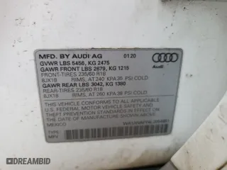 2020 Audi Q5 Premium with VIN WA1ANAFY4L2054851, listed as a Copart auction lot 45756995 with 114,212 mi miles and Salvage Title. Bid and sale history available at carsss.com. Image 15.