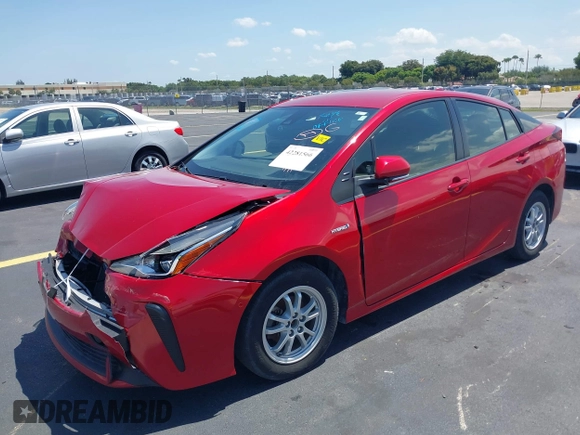 2021 Toyota Prius L Eco with VIN JTDKAMFU4M3145215, listed as a IAAI auction lot 42281566 with 74,220 mi miles and . Bid and sale history available at DreamBid. Image 16.