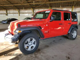 2018 Jeep Wrangler Unlimited Sport z VIN 1C4HJXDN8JW206681, wystawiony jako Copart lot #49619615 z przebiegiem 74 949 mil mil oraz Szkoda całkowita • Salvage title. Historia ofert i sprzedaży dostępna na DreamBid. Obrazek 1.