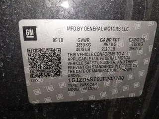 2018 Chevrolet Malibu LT with VIN 1G1ZD5ST0JF242780, listed as a IAAI auction lot 41891122 with 101,819 mi miles. Bid and sale history available at carsss.com. Image 9.