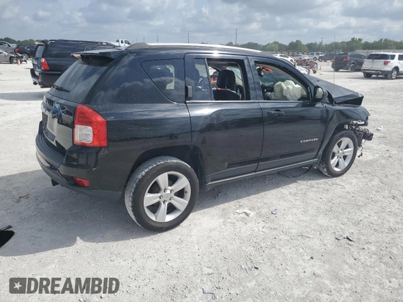 2012 Jeep Compass Sport with VIN 1C4NJCBA6CD692370, listed as a Copart auction lot 50291495 with 0 mi miles and Salvage Title. Bid and sale history available at carsss.com. Image 3.