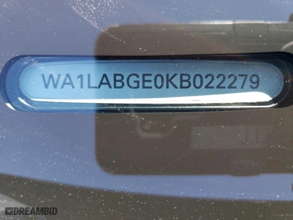 2019 Audi e-tron Premium Plus with VIN WA1LABGE0KB022279, listed as a Copart auction lot 47128303 with 0 mi miles. Bid and sale history available at carsss.com. Image 13.