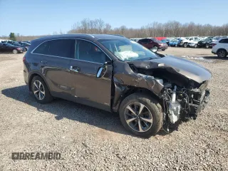 2019 Kia Sorento EX V6 with VIN 5XYPHDA59KG448467, listed as a Copart auction lot 54129805 with 57,185 mi miles and Salvage Title. Bid and sale history available at carsss.com. Image 4.