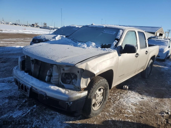 2004 Chevrolet Colorado 1SB LS Z85 with VIN 1GCCS136248223693, listed as a Copart auction lot 87635595 with 129,224 mi miles and Salvage Title. Bid and sale history available at carsss.com. Image 1.