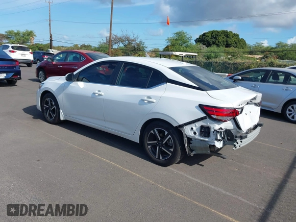 2024 Nissan Sentra SV with VIN 3N1AB8CV8RY320967, listed as a IAAI auction lot 42088012 with 8,863 mi miles and . Bid and sale history available at DreamBid. Image 3.