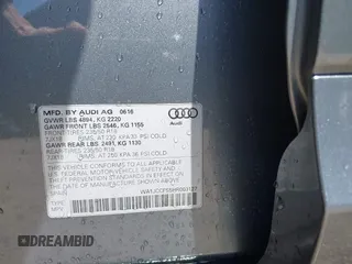 2017 Audi Q3 Premium Plus z VIN WA1JCCFS5HR003127, wystawiony jako IAAI lot #42060877 z przebiegiem 78 881 mil mil oraz . Historia ofert i sprzedaży dostępna na DreamBid. Obrazek 9.