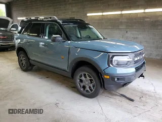 2022 Ford Bronco Sport Badlands с VIN 3FMCR9D92NRE21849, выставлен на аукционе Copart как лот 56589985 с пробегом Не указан миль и Списание • Salvage title. История ставок и продаж доступна на DreamBid. Изображение 4.