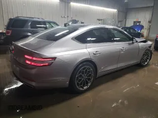 2021 Genesis G80 2.5T with VIN KMTGB4SC0MU044619, listed as a Copart auction lot 80350164 with 26,297 mi miles and Salvage Title. Bid and sale history available at DreamBid. Image 3.