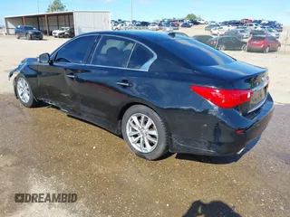 2015 Infiniti Q50 with VIN JN1BV7AP1FM354175, listed as a IAAI auction lot 41486327 with 136,017 mi miles and . Bid and sale history available at DreamBid. Image 3.